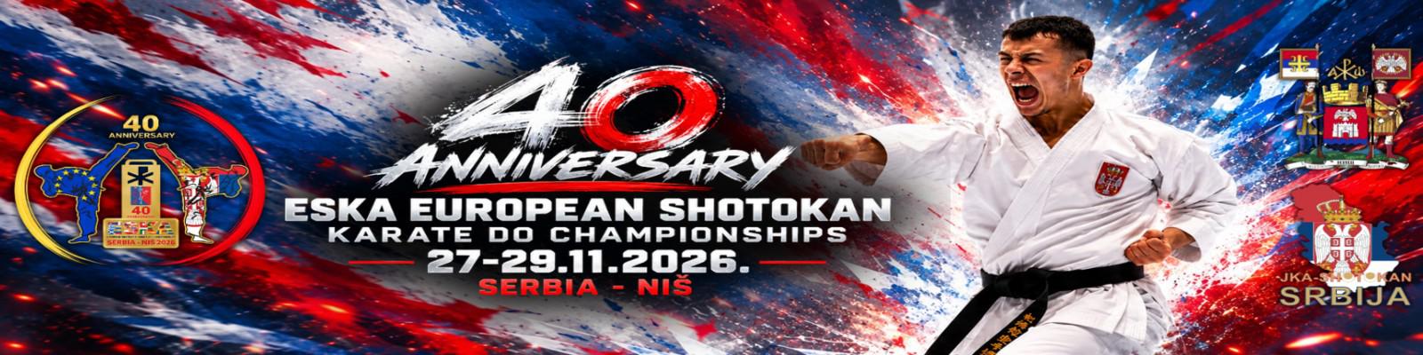 WSKA - ESKA: ESKA European Shotokan Karate-do Championship 2026