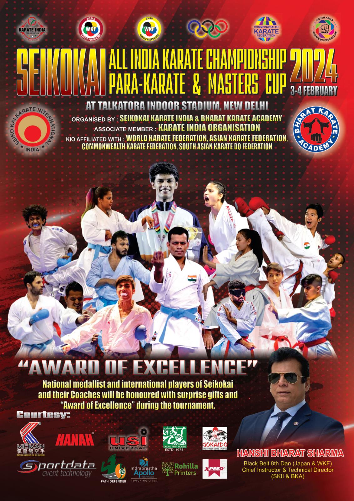 SET Online Karate SEIKOKAI ALL INDIA KARATE CHAMPIONSHIP 2024 AND PARAKARATE & MASTERS CUP