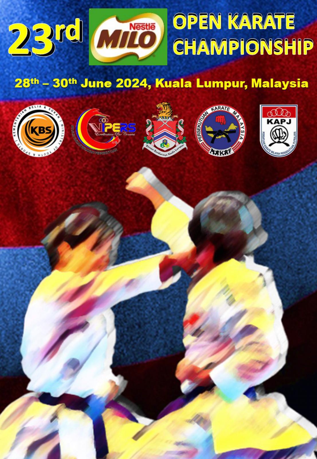 SET Online Karate 23rd MILO OPEN KARATE CHAMPIONSHIP 2024