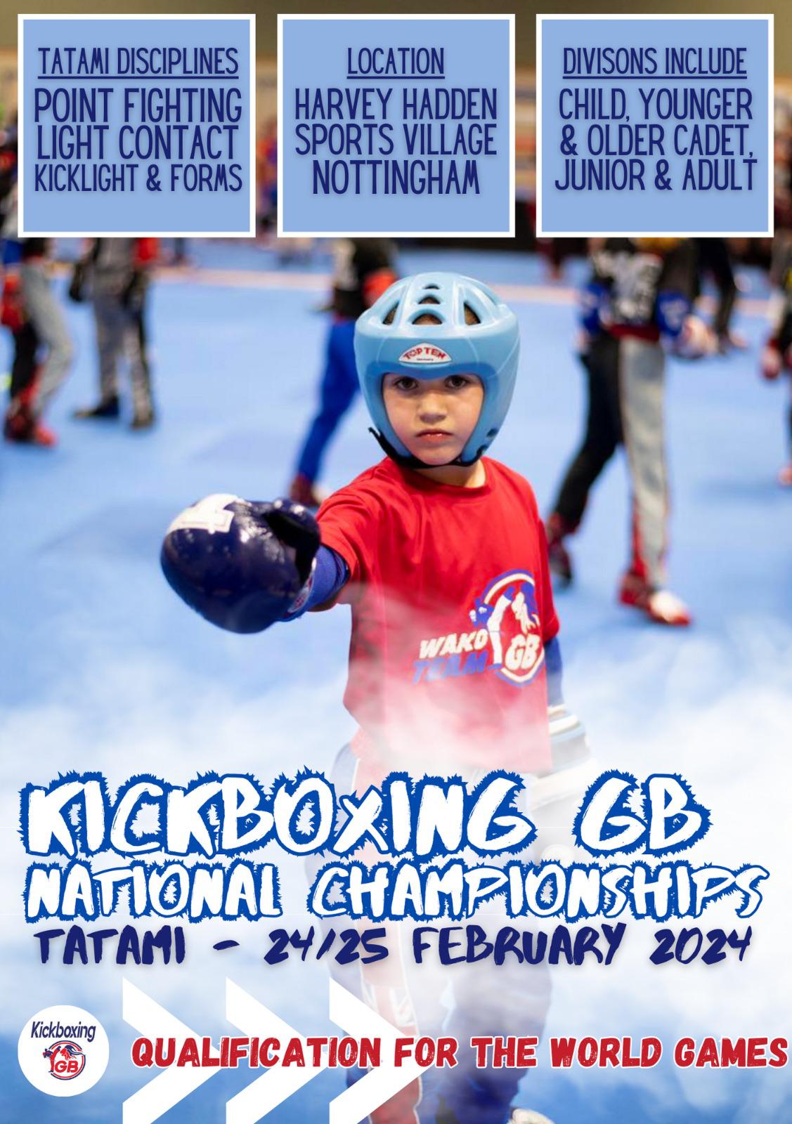 SET Online Kickboxing WAKO British Nationals 2024 Tatami